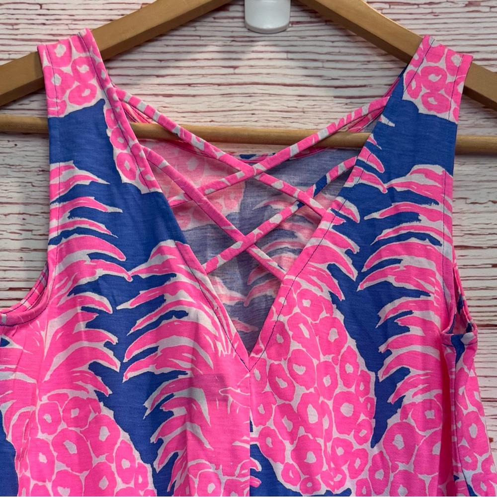 Lilly Pulitzer Kristen Swing Dress in Blue Haven Little Flamenco Sz XXS - Picture 10 of 14